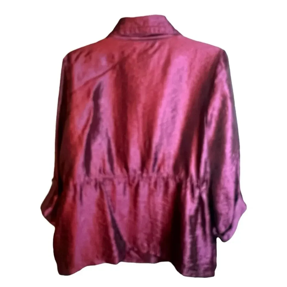 RUBY ROAD Berry silky Jogging or sports jacket 14 Petite